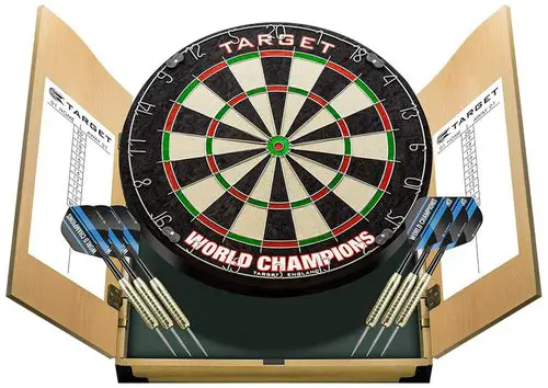 Target World Champions Dartboard and Cabinet Set