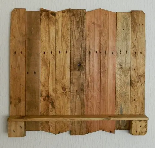 Handmade Driftwood Backboard with Shelf
