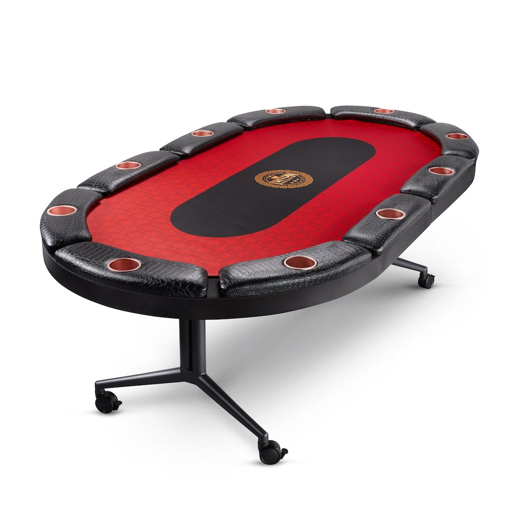 folding poker table with top